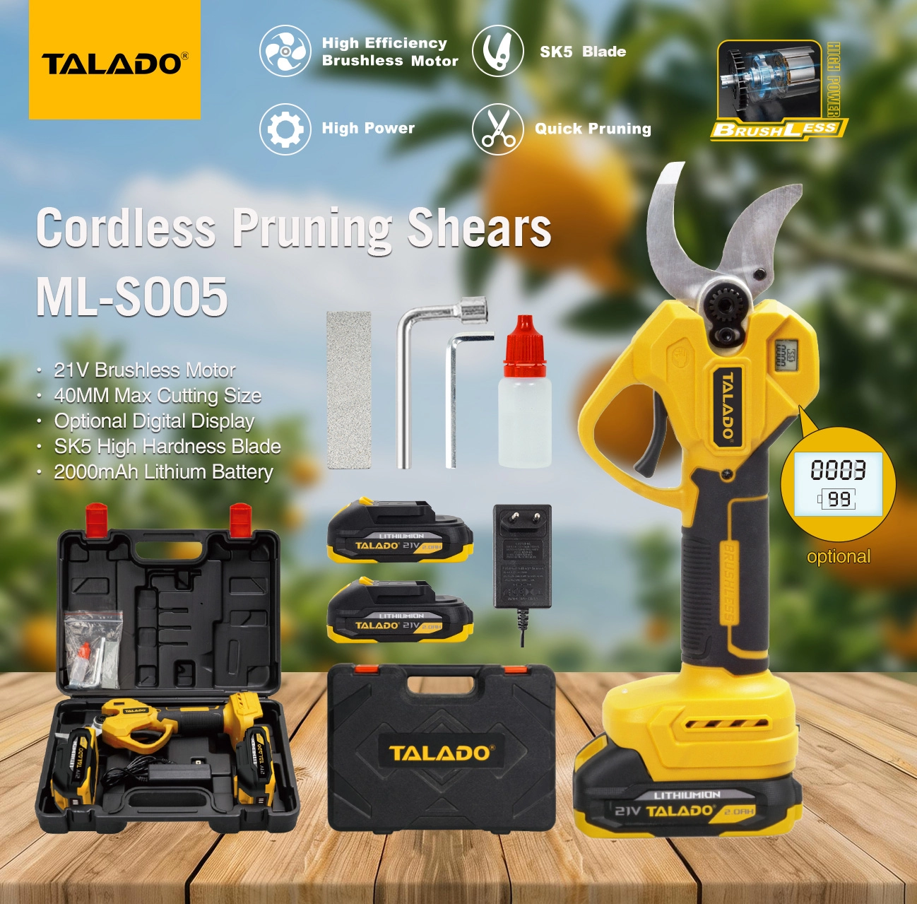 K&eacute;o cắt tỉa kh&ocirc;ng d&acirc;y 21V