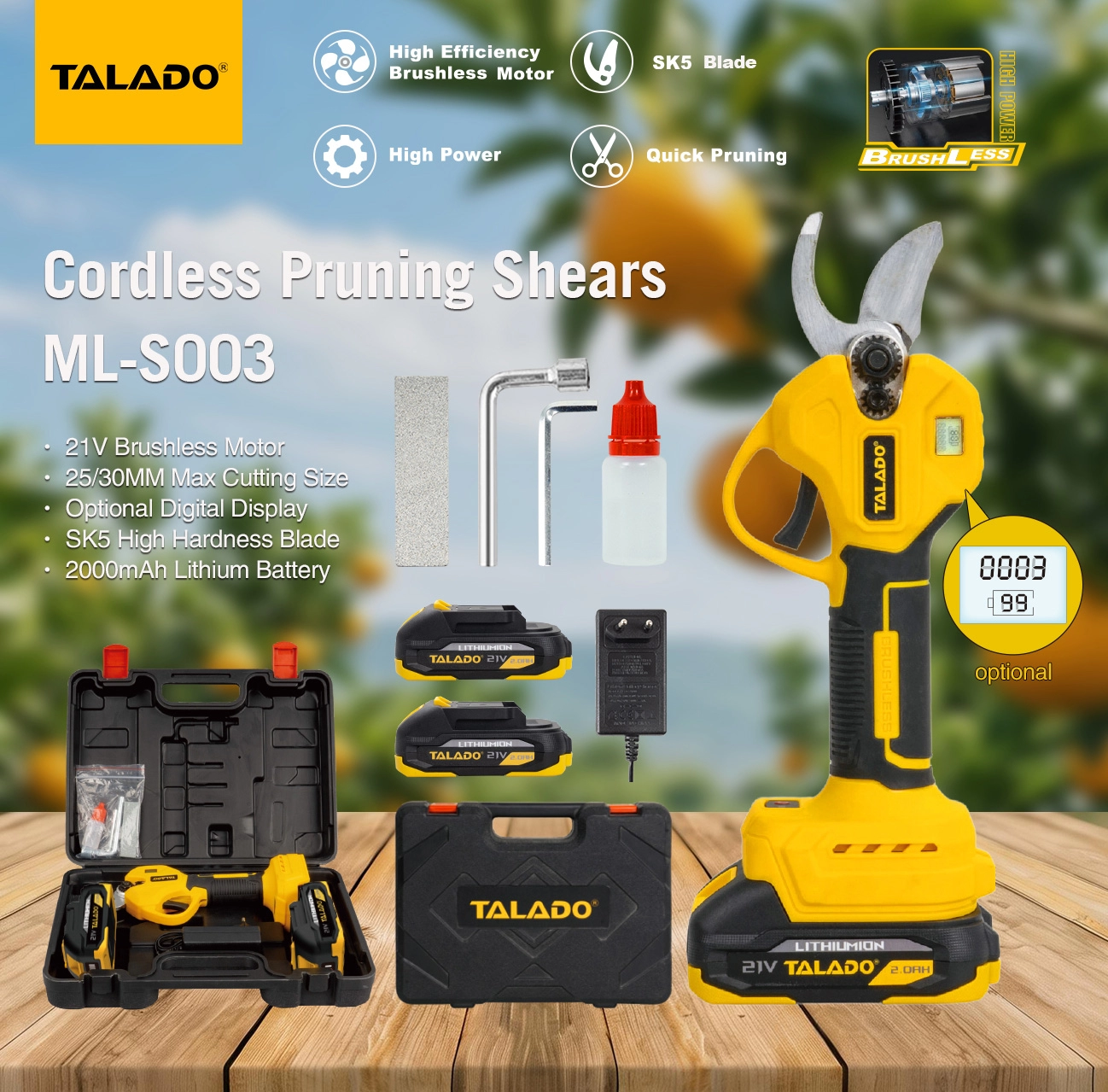 K&eacute;o cắt tỉa kh&ocirc;ng d&acirc;y 21V